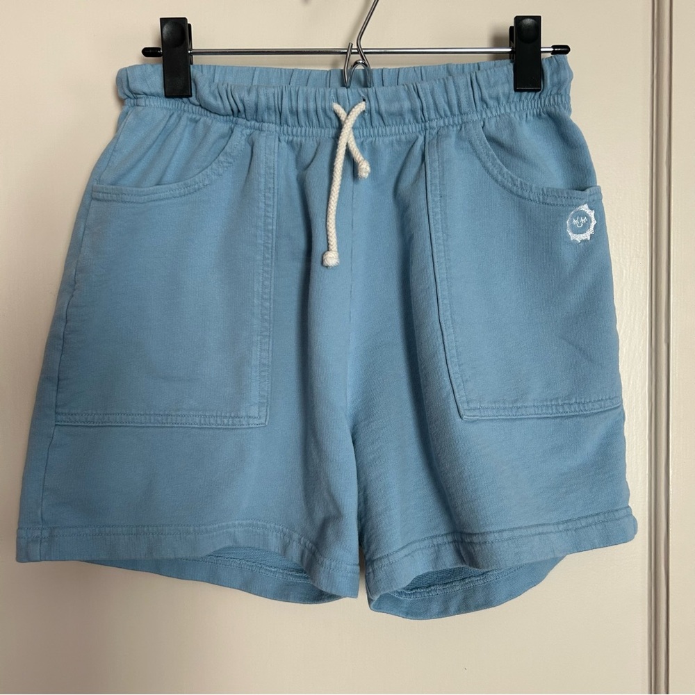 Big Bud Press Lightweight Sweat Shorts in Baby Blue, Size S.